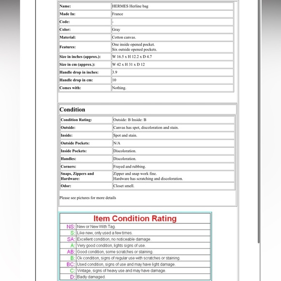 Hermes Black and Gray Tote Bag - Picture 12 of 12